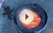 Thermite fire using sand instead of iron oxide.