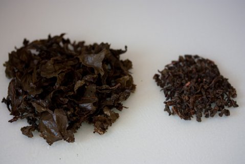 Tieguanyin (5g) before and