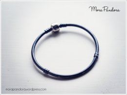 pandora oxidised silver bracelet