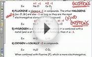 Bonding: Oxidation Numbers (Rules Part 2)