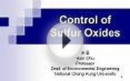 Control of Sulfur Oxides