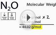 N2O Molecular Weight: How to find the Molar Mass of N2O